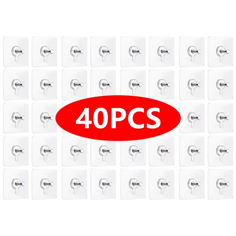 Strong No-Hole Adhesive Wall Hooks - Effortless Picture Hanging for Frames, Posters, and Clocks!